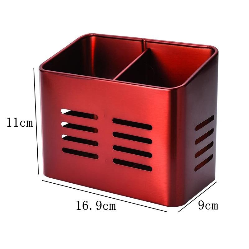 Stainless Steel Cutlery Drainer Vertical Dishes Holder Chopsticks Drain Storage Basket Tableware Organizer Shelves Kitchen Tools