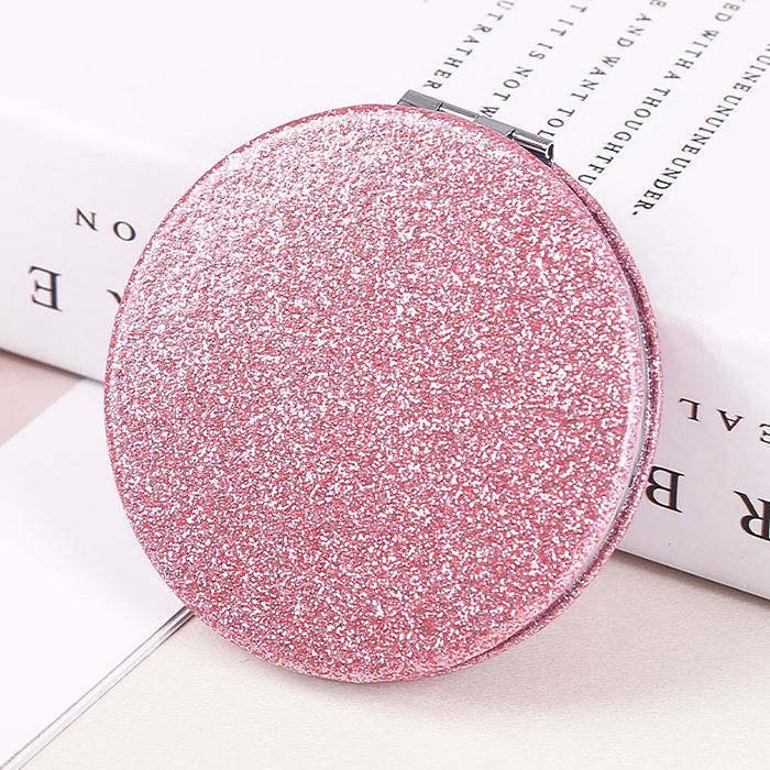 Portable Round Folding Makeup Mirror for Girls