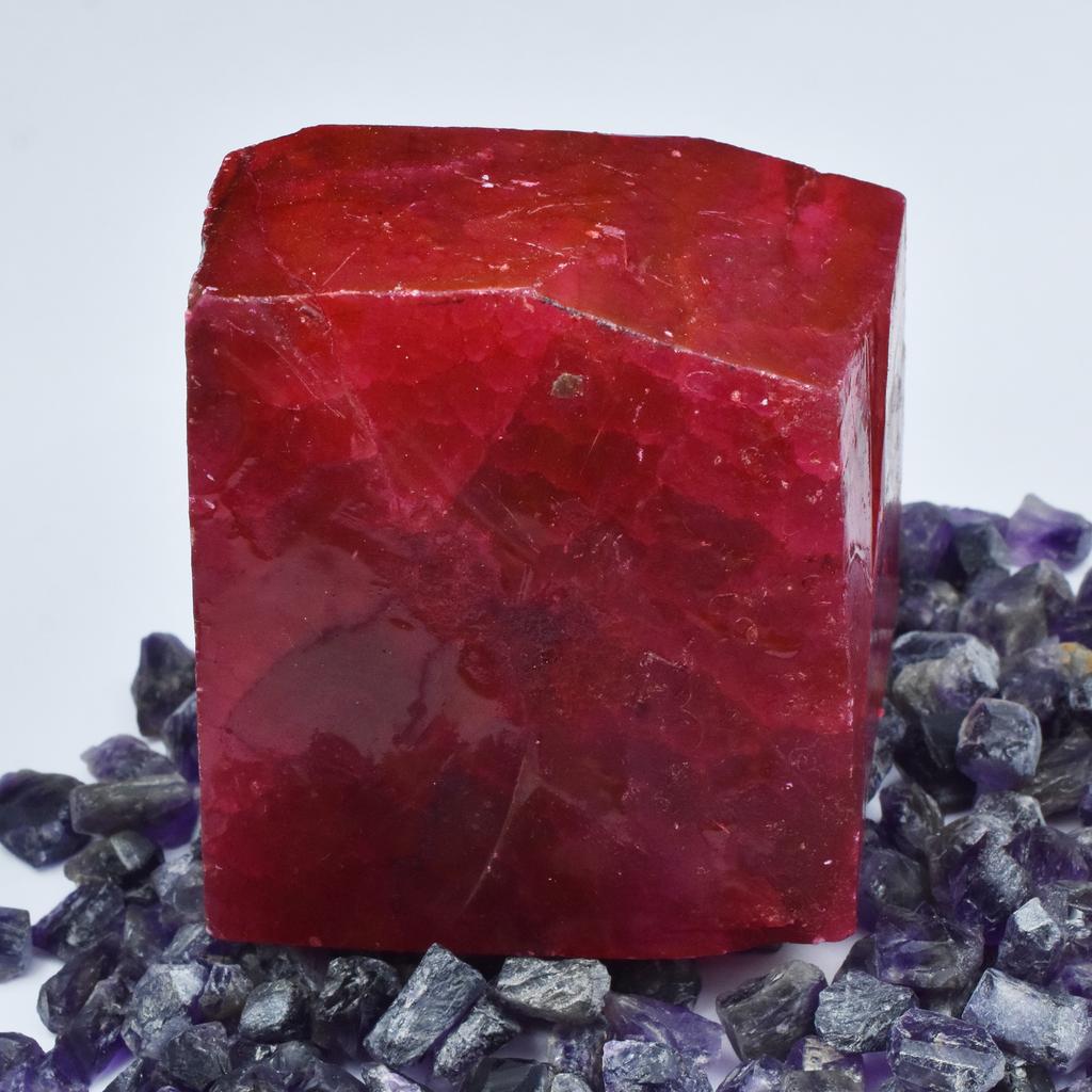 Natural Huge Size Uncut Rough 1555 Ct Red Ruby CERTIFIED Gemstone Jewelry Making Rr-017-sa