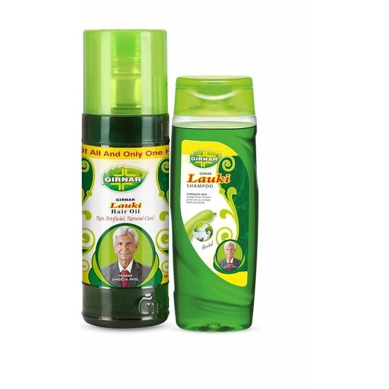 

Комбинированное масло для волос Girnar Lauki и шампунь Lauki (200мл+100мл)