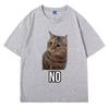 Talking Cat Meme Pattern Print Cotton Tshirt for UnisexsWomens Fashion Tshirt Casual Short Sleeve Tshirt Womens StreetWear
