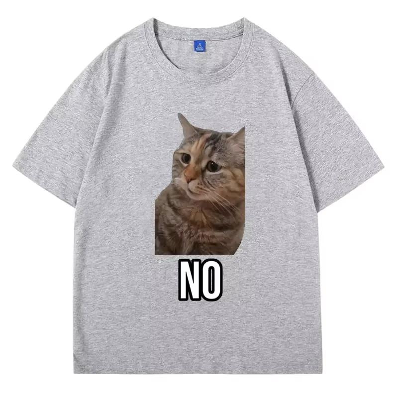 Talking Cat Meme Pattern Print Cotton Tshirt for UnisexsWomens Fashion Tshirt Casual Short Sleeve Tshirt Womens StreetWear