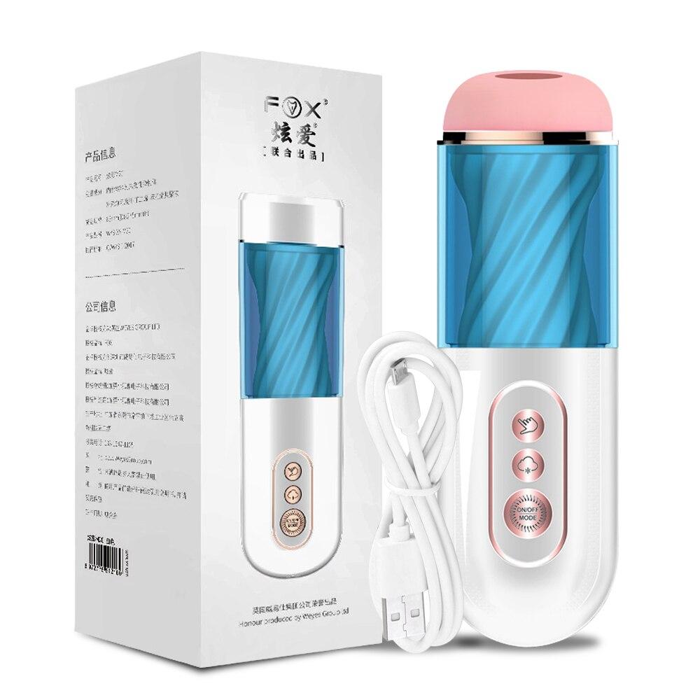 Automatický mužský masturbátor Kouření vaginální masturbace Pussy sexuální hračky pro muže Zboží pro dospělé Mužské masturbační sací stroj