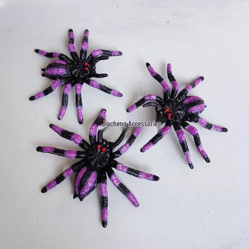 

Colorful Patterned Halloween Prank Spider Toy (6.3x5.2CM) for Venue Decoration One Size
