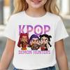 2026 Summer Hot Children Clothes Girl Boy KPop Demon Hunters Movie Print T Shirts Print Kids T-shirt Tops