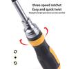 Magnetic Ratchet Screwdriver Set Cross Slotted Square For Torx Hex Bit For Electrical Installation Carpentry Repair