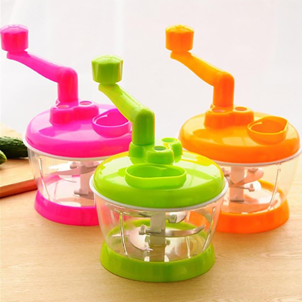 Manuelle Gemüsemühle, Edelstahlklinge, tragbarer Lebensmittel-Fleischmixer für Küchenrestaurants