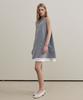 ARTID Boat Neck Layered Mini Dress_Grey
