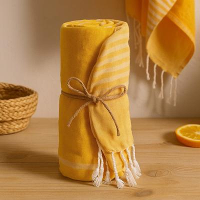 Pareo Beach Towel 100x180 Cm Sunny Yellow