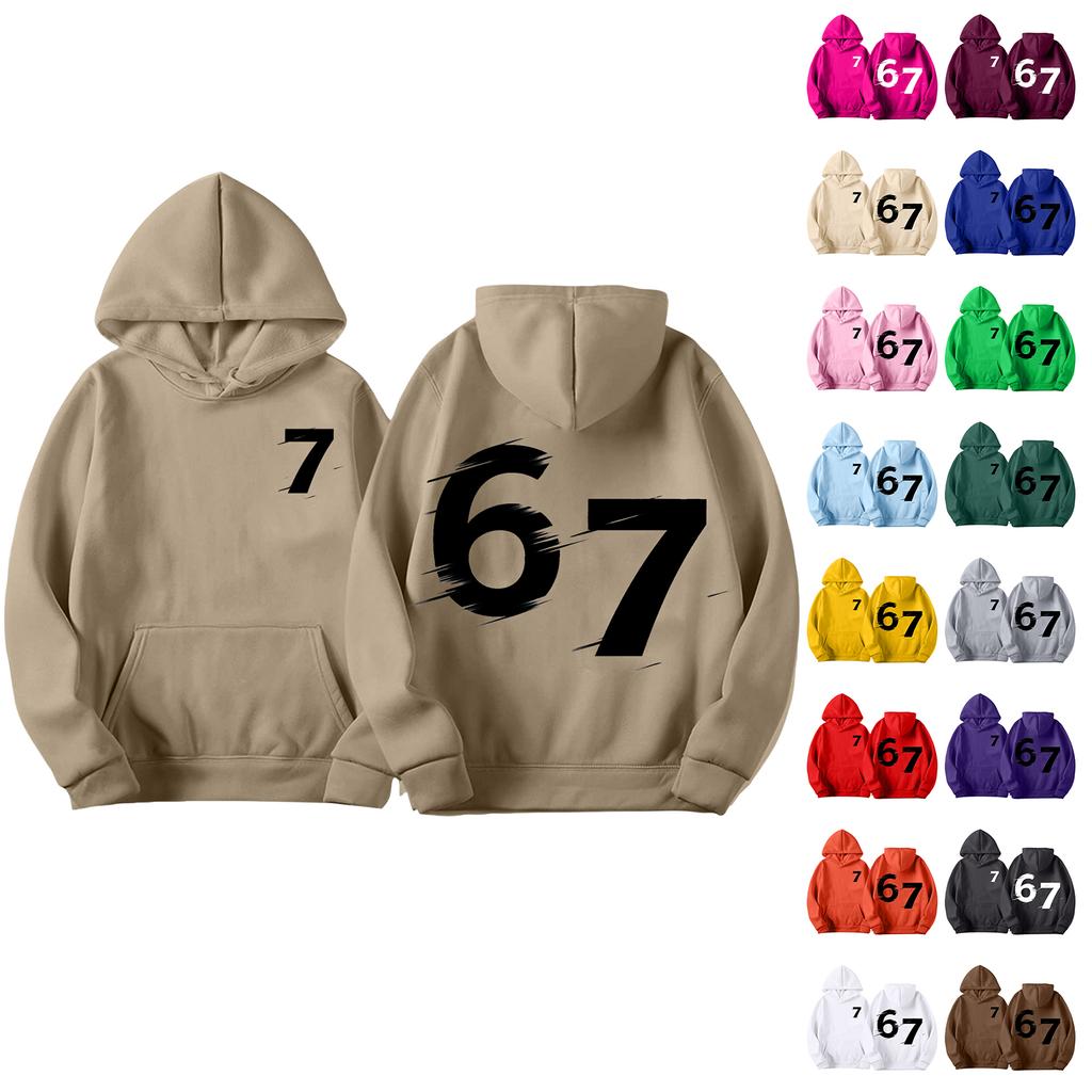 Męska Bluza z Kapturem z Nadrukiem z Długim Rękawem Dla Casualowego Komfortu Sportowego