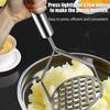 Kitchen Gadget Creative Food Mud Press Masher Puree Juice Maker Stainless Steel Manual Potatoes Crusher Pusher Fruit Tools