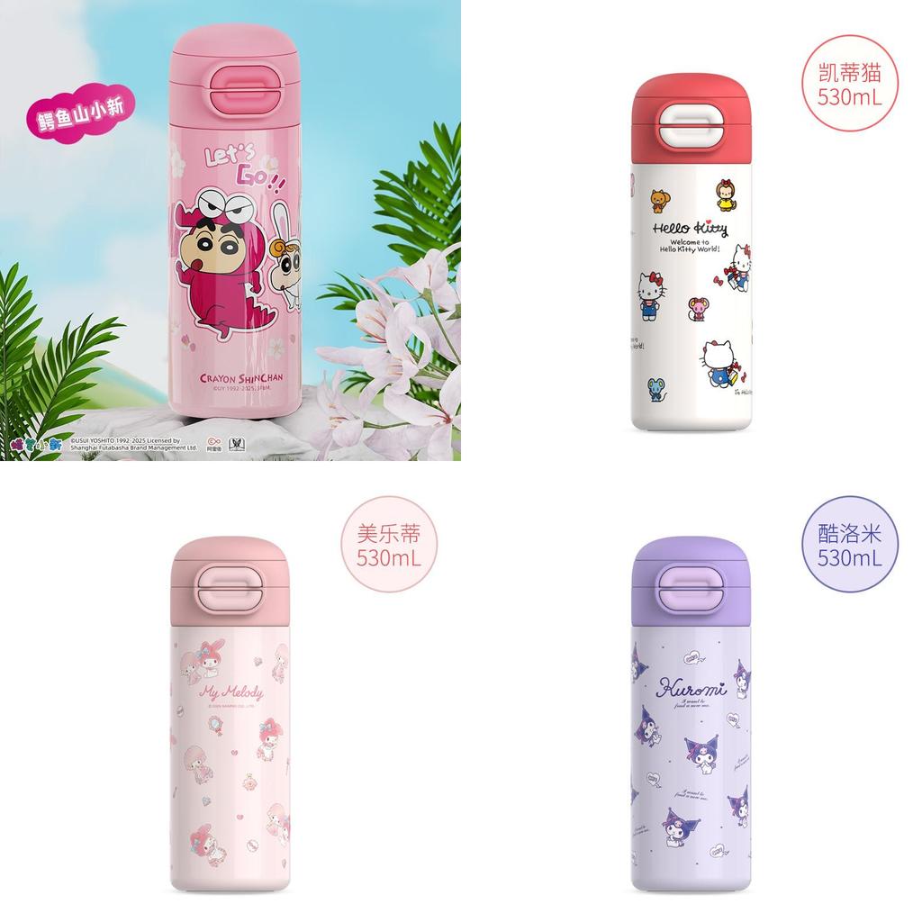 Hello Kitty Insulated Water Bottle With Stainless Steel Double Wall For Kids And Students