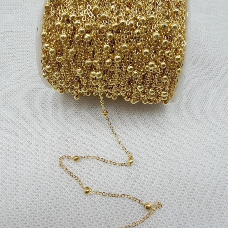 2yards Golded/silvered Plated Necklace Chain for Jewelry Making Findings DIY Necklace Chains Materials Handmade