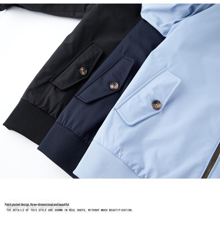 American Workwear Harrington G9 Retro Casual Jacket - Spring/Autumn Fashion Men's Stand-Up Collar Outerwear