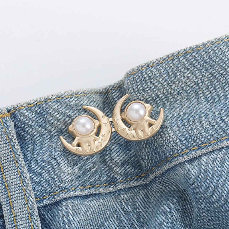 Yaratıcı Çıkarılabilir Astronot Bel Tokası Pantolon Dikiş Gerektirmez Ayarlanabilir Bel Tokası Kot Etek Bel Sıkıştırma Aletleri