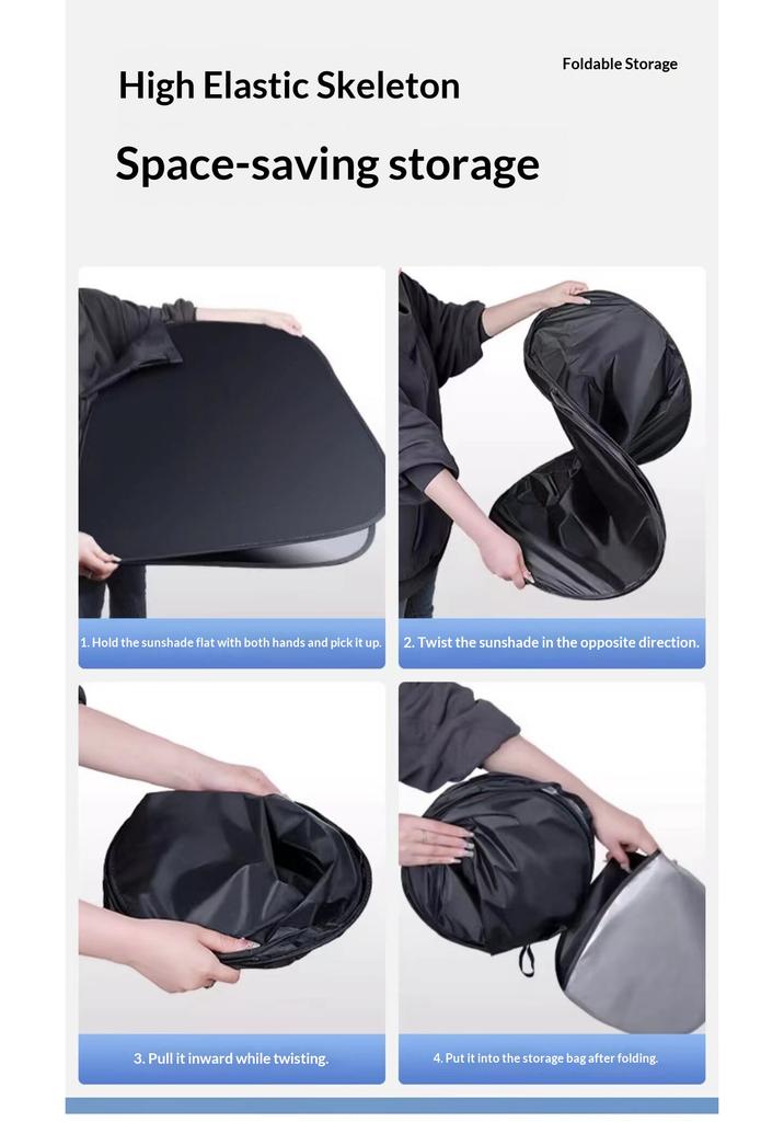 For ZEEKR 001 Premium Car Side Window Blackout Privacy Heat Insulation Camping Foldable Sunshade