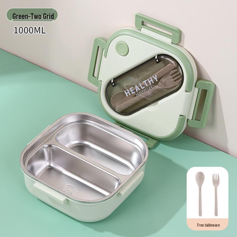 Korean Style 304 Stainless Steel Insulated Lunch Box for Men, Women, Students, and Office Workers