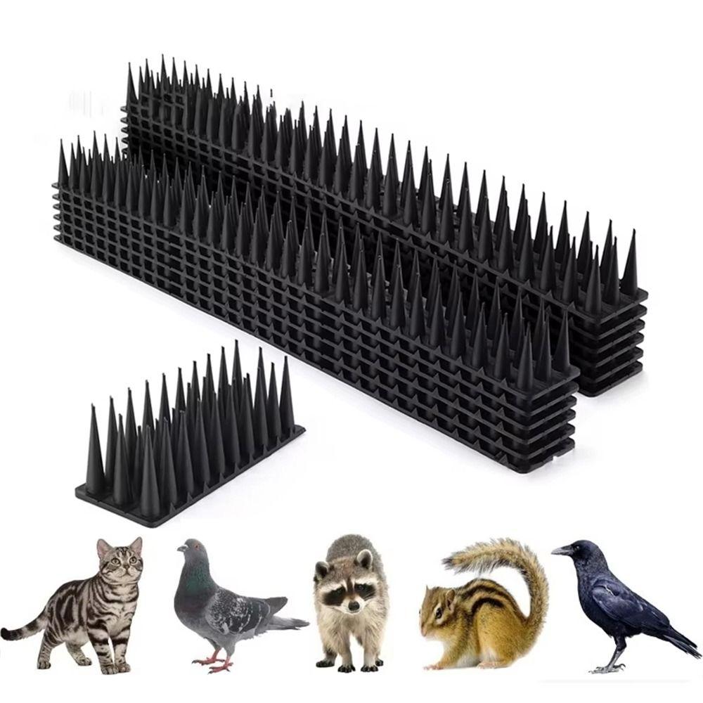 8/12pcs Long Lasting Bird Scarer Repeller Anti Climb Pigeon Deterrent Spikes  Animal Deterrent