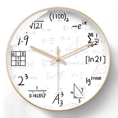 Creative Math Wall Clock - Quartz Formula Clock for Classroom Training