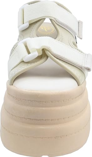 Yosuke Women's Ivory Wedge Sandals, Size 24.5cm (2710037)