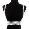 Temperamental Beaded Waist Belt Fashionable Pearl Camisole Vest Personality Body Chain For Women
