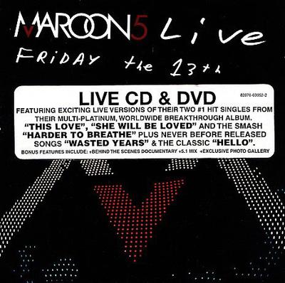 CD MAROON 5 - Maroon 5 Live: Friday the 13th (W/D 82876699522 Octone Records 2005 US Rock Used