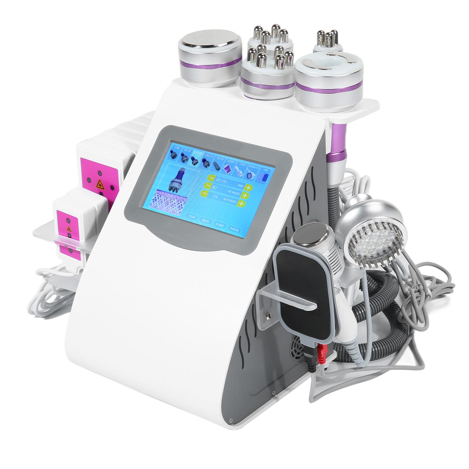 

9 в 1 40 кГц кавитационный аппарат для целлюлита, сжигание жира, потеря веса, радиочастотный аппарат для похудения и вакуумной терапии EU Plug