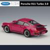 WELLY 1:24 1974 Porsche 911 Turbo 3.0 Alloy Sports Car Model Diecast Metal Toy Vehicle Car Model Simulation Collection Kids Gift