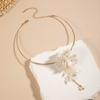 Sunflower Tassel Exaggerated Mermaid Ji Flower Bamboo Joint High Sense Ginkgo Leaf Collar Choker