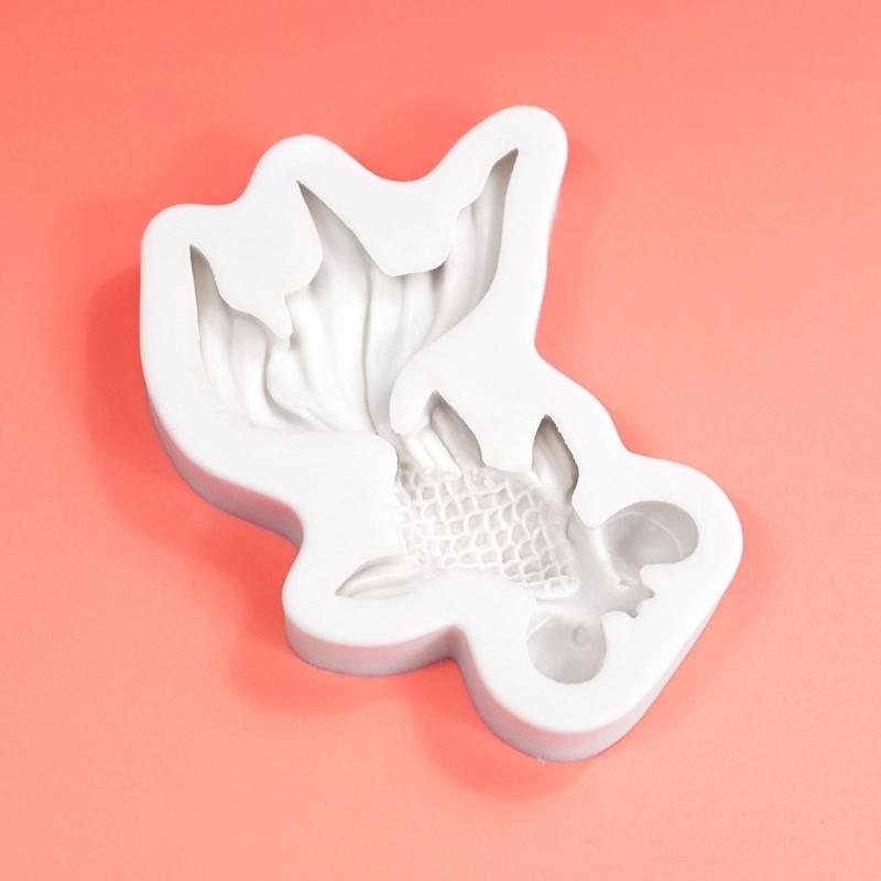 Cute Carp Fish Silicone Mold DIY Cake Pastry Baking Mold Cake Decorating Tool for Making Chocolate Fondant Nonstick