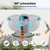 30m Automatic Garden Hose Reel Wall-Mounted, 9-Way Spray Gun, UV-Resistant, Frost-Resistant, 180° Swiveling – incl. Wall Bracket & Mounting Material