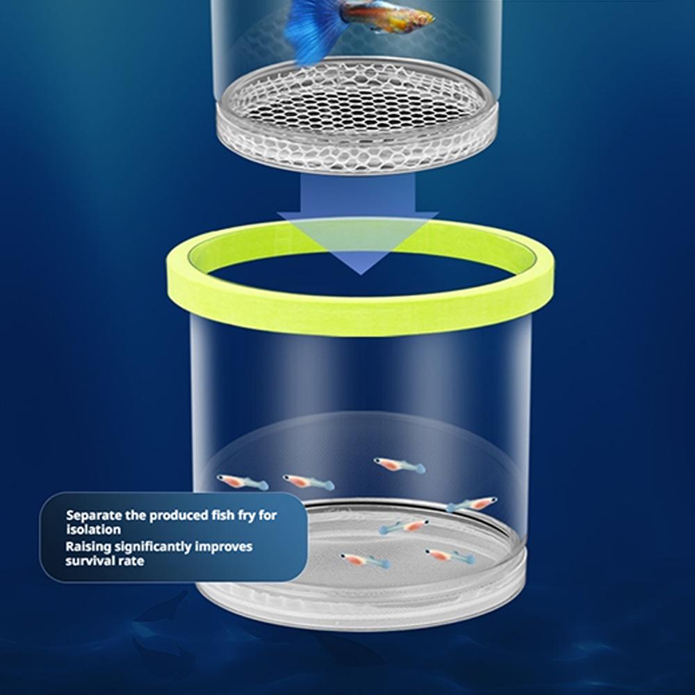 Floating Fish Breeding Isolation Box Aquarium Breeder Feeder Fish Accessories Aquarium Tank Hat O6I6