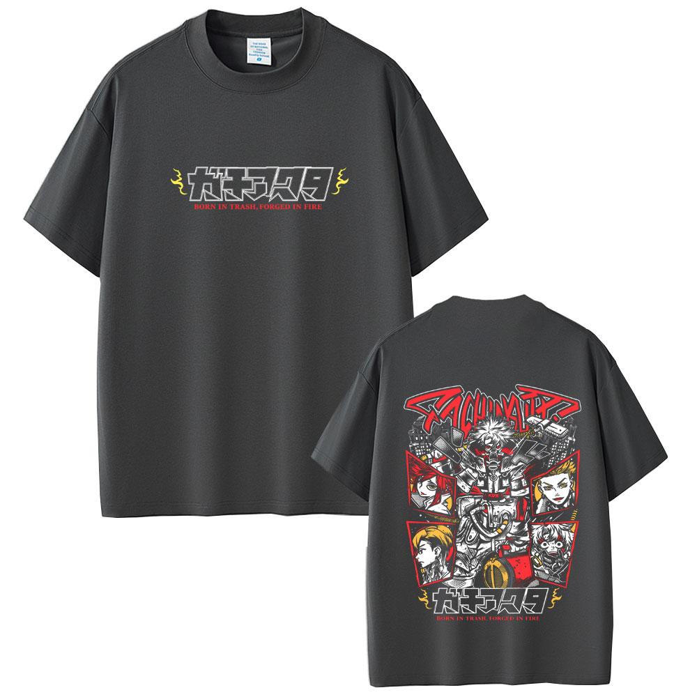 Anime Gachiakuta Ludo Merch Tshirt Unisexs Womens Casual Soft Cotton Crewneck T Shirts Unisex Cartoon Fashion Cosplay Streetwear