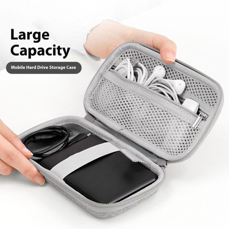 Mobile Phone Charging Adapter Protective Bag Hard Disk for M.2 Hard Drive Earphone Data Line Storage Case
