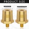 1 Pair Battery Pole Adapter Brass Battery Terminal Connector M6 Thread Positive Negative Battery Post Connector Terminal Adapter