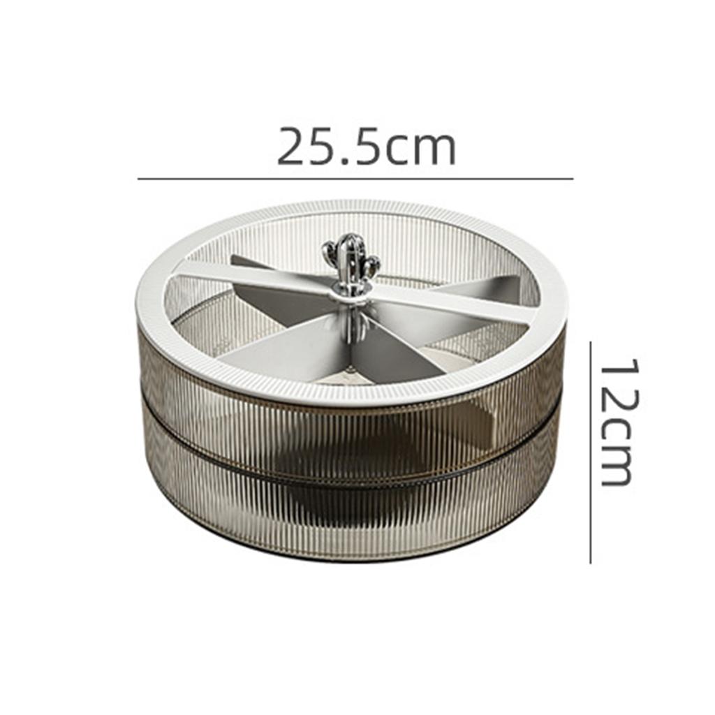 Rotating Snack Serving Tray Appetizer Dish Multipurpose Nut and Candy Serving Dish Snack Container for Candy Cakes Snacks
