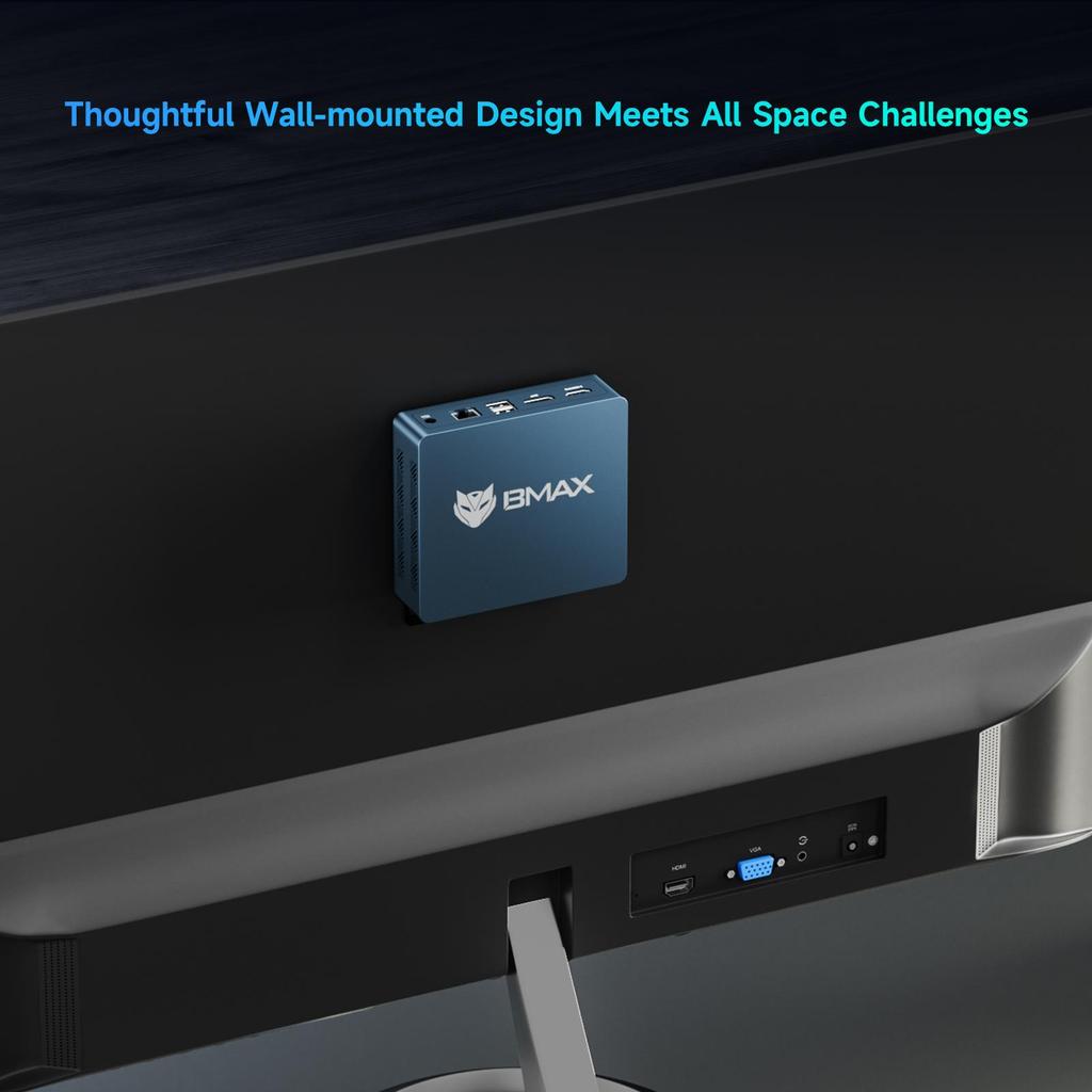 Mini Pc BMAX B2 Power 8G+256G SSD Intel Celeron Processor 5205U  Intel UHD Graphics  Window 11