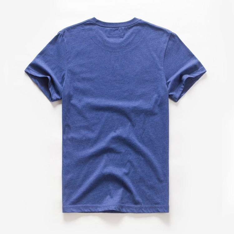 Solid Color Men's Short Sleeve Round Neck T-Shirt, Washed and Brushed, Available in Plus Sizes.