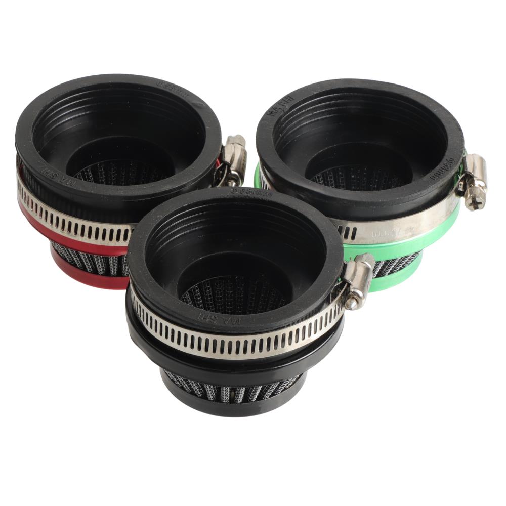 Universal 42mm 44mm 50mm 54mm Air Filter Cleaner For Gas Motorized Bicycle Push Mini Moto Pocket Bike ATV Quad Motorcycle Parts Air Filters 7