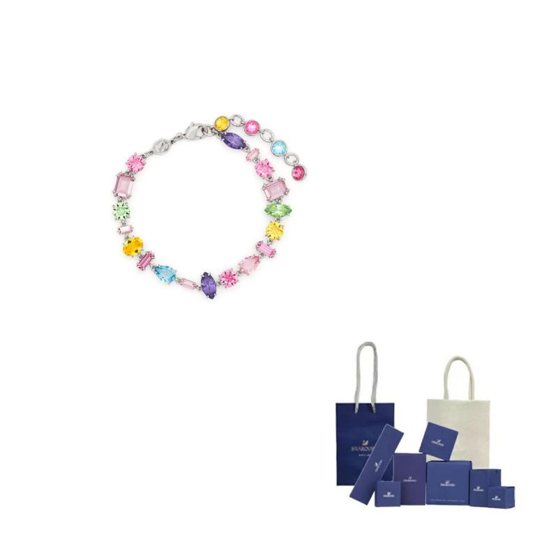 Swarovski Brass Crystal Bracelets Unisex F-Original Brand Box And Bag