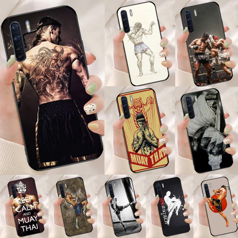 Muay Thai Kickboxing Fight Case For Oppo A94 A54 A40 A60 A80 A98 A78 A18 A38 A58 A16 A76 A96 A17 A77 A74 A57S A15 Cover
