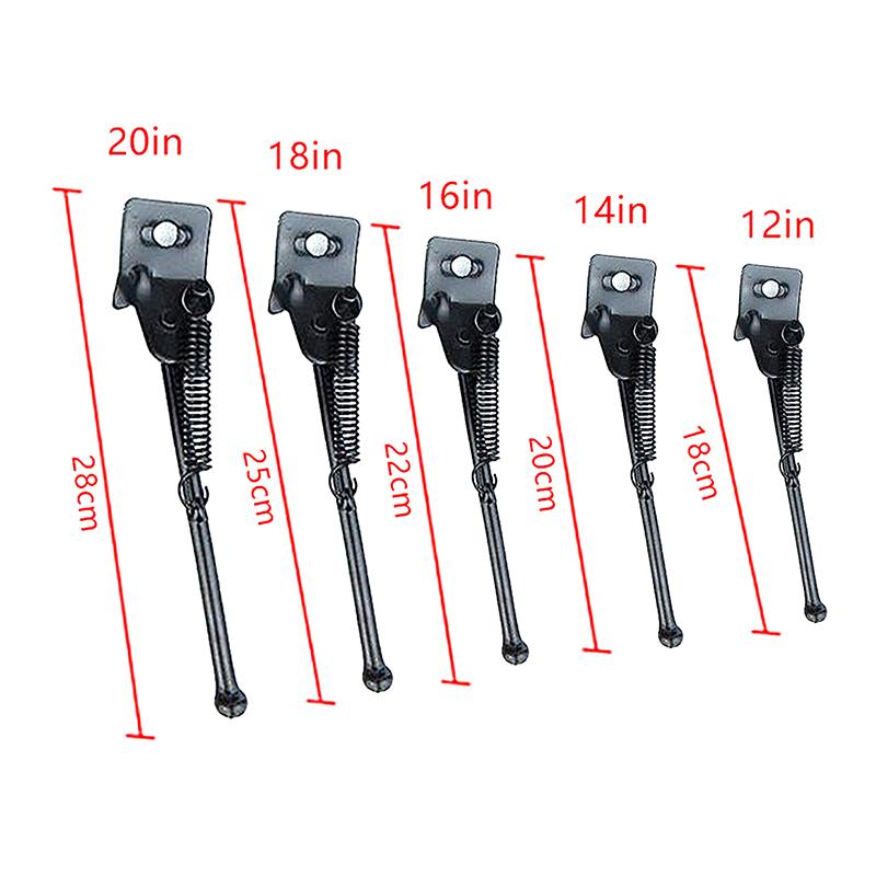 

1Pcs Cycling Mountain Bike Kickstand Adjustable Replacement Black Children Bicycle Side Parking Stand Foot Bicycle Brace
