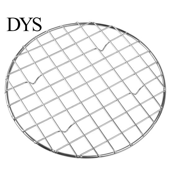 25 cm Edelstahl Runde Öl Ablassen Kühlung Dampfenden Grids Grillen Rack