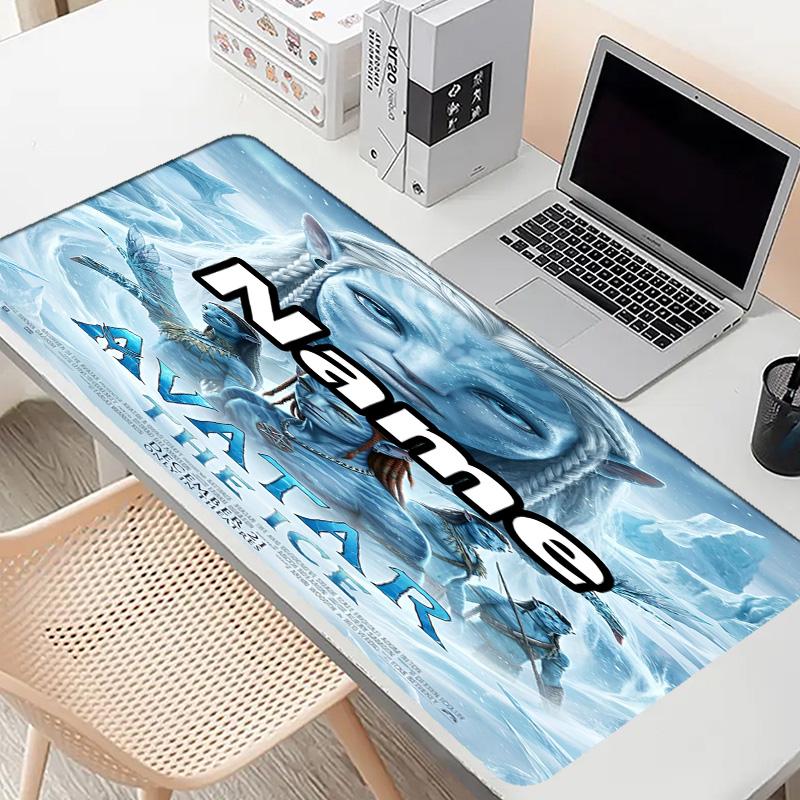 Tapis de souris personnalisé avec nom et avatar, Tapis de bureau pour ordinateur portable PC, Tapis de bureau décoratif pour la maison, Support pour clavier, Cadeau