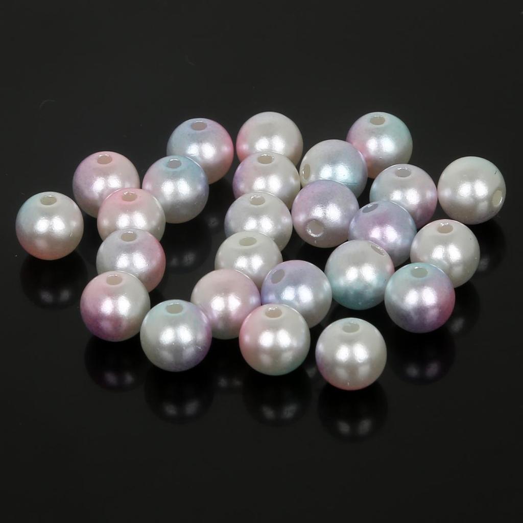 14-24g/sáček 4/6/8/10mm Barevné ABS korálky Náramek Náhrdelník Náušnice Náušnice Příslušenství pro výrobu šperků