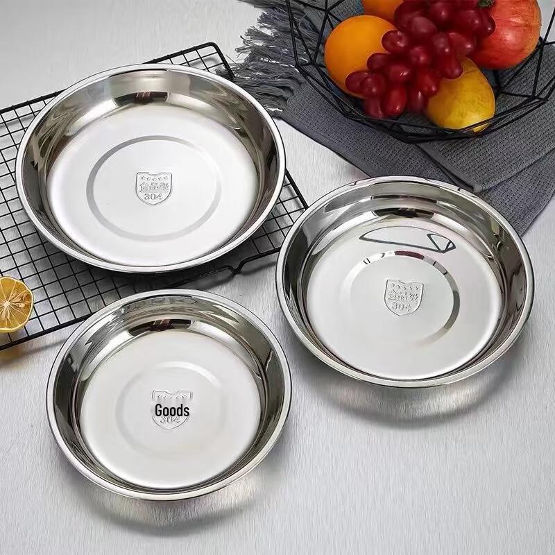 Chang Baosen 304 Edelstahl Runder Speiseteller
