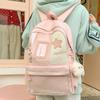 Schoolbag Japanese Ins Schoolbag Female Versatile Girl Backpack Cute High Value Backpack Large Capacity Transparent Pain Bag