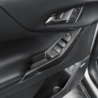 For Chevrolet Equinox 2025 2026 Carbon Fiber Window Button Frame Cover Trim Automotive Interior Accessories LHD