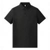 PERFEITO CRIATIVO Men's Short Sleeve Linen Collar Polo Shirt