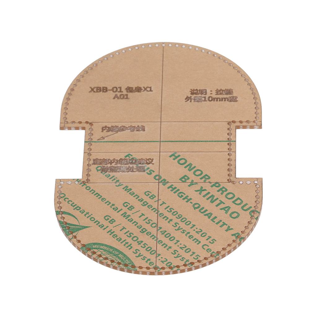 Acryl Geldbörsen Schablone DIY Präzises Schneiden Klare Acryl Vorlage zur Herstellung von Münzbörsen Leder Geldbörsen Vorlage